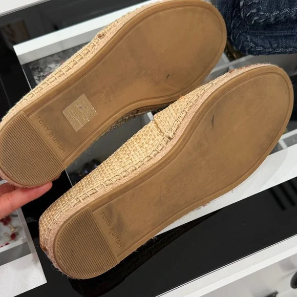 Tory Burch Floral Embroidered Espadrilles - Tan and Brown - Picture 3 of 5